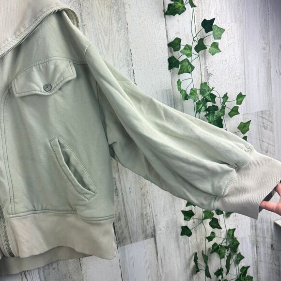 Free People We The Free Addison Jacket Top Ribbed Oversized Slouchy L - Picture 6 of 11